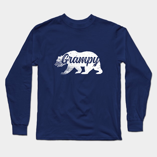 Grampy Bear Father's Day T-Shirt Long Sleeve T-Shirt by Adamita